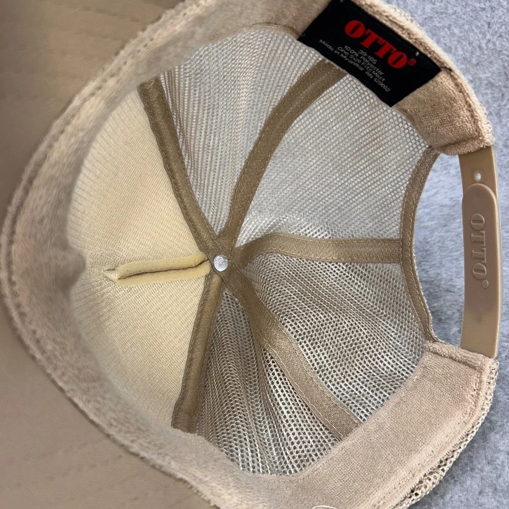 Nigel's Bananas Mens Tan OTTO Trucker Hat Mesh Snapback Rope Cap OSFM